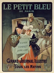Poster francese che pubblicizza il giornale 